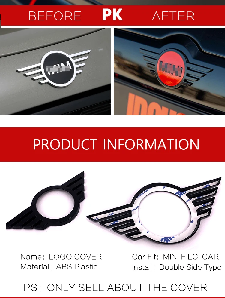 Новый ремешок из АБС пластика цвет черный флейта для 2018 LCI mini cooper F56 F55 F54 F60 F57 (2