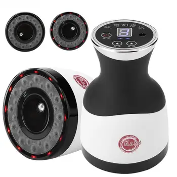 

2 Types Electric Scraping Massager Negative Pressure Stone Needle Therapy Hot Compress US Plug Massage Relaxation