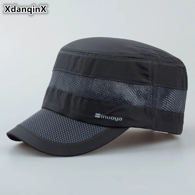 XdanqinX 2019 новый стиль взрослые мужские военные шапки летняя дышащая Регулируемая