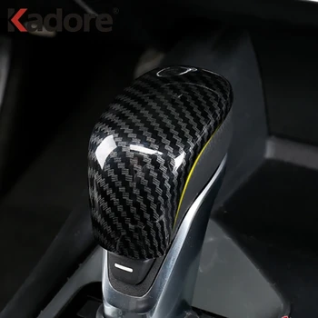 

For Nissan Altima 2019 2020 Carbon Fiber AT Car Gear Shift Knob Head Cover Trim Interior Accessories Car Sticker Styling