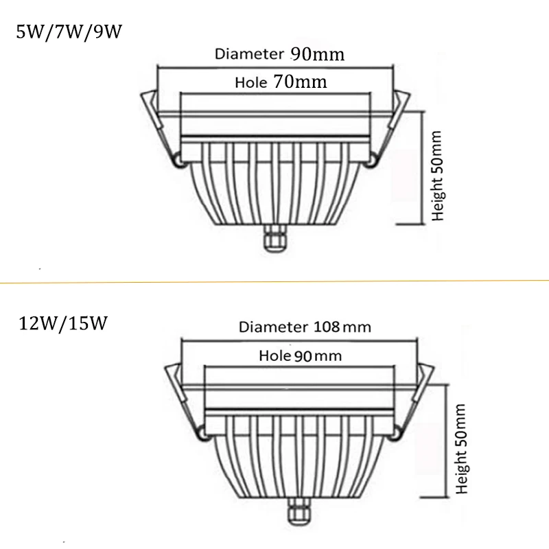 downlight IP65 5W