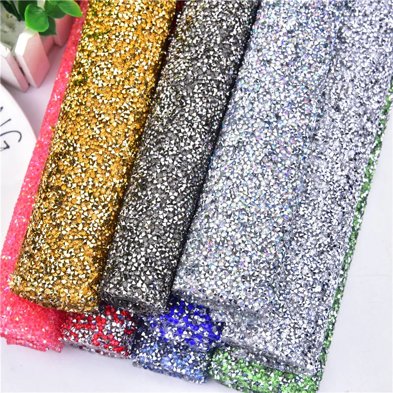 24X40Cm Selbstklebende Strass Aufkleber Kristall Strass Mesh