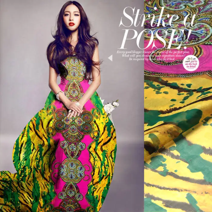 Натуральный шелк, шифон, цветочный шелк, ткань для летнего платья, блузки, шарфа, SF-BP03