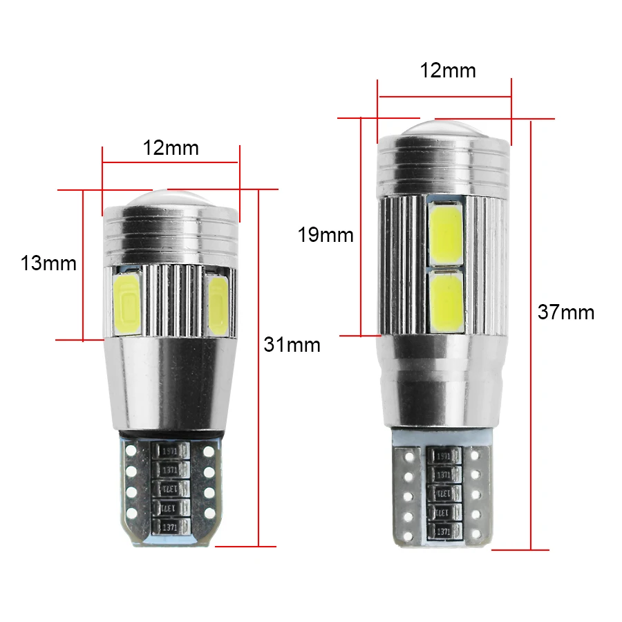 YCCPAUTO автомобиля T10 светодиодный 194 W5W Canbus светильник лампа без ошибок светильник парковочный зазор Поворотники боковые светильник белый 1 шт. 5630 SMD
