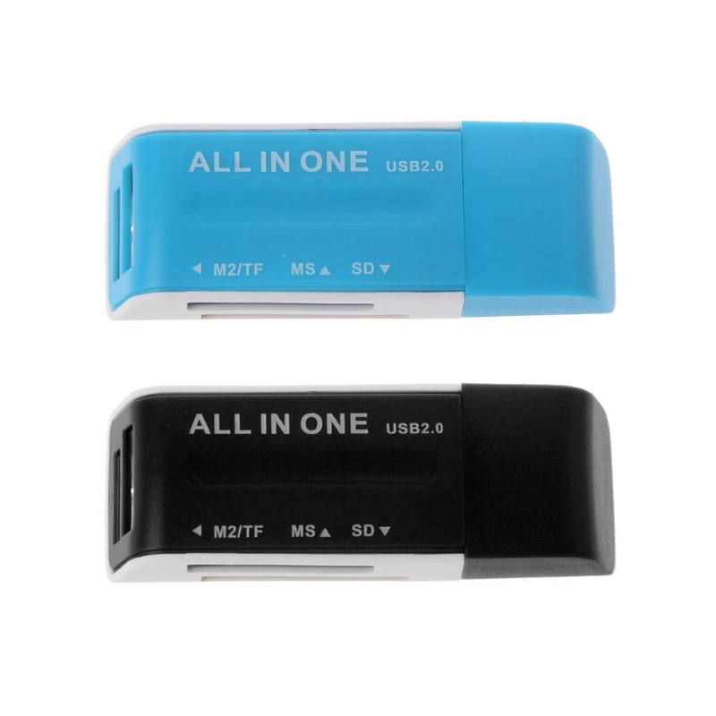 

1 Pc All-In-One USB 2.0 Multi Memory Card Reader Adapter For SD/SDHC MMC MS M2 TF Useful