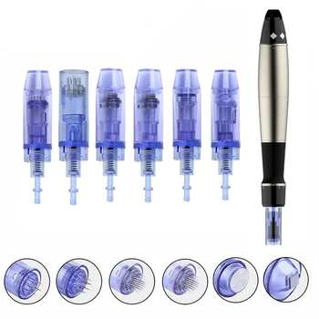 

50pcs/lot 9 12 36 42 Pin 3D Micro Nano Round Needle Cartridge Microneedles For Electric Dr Derma Pen Cartucho Tattoo Needles