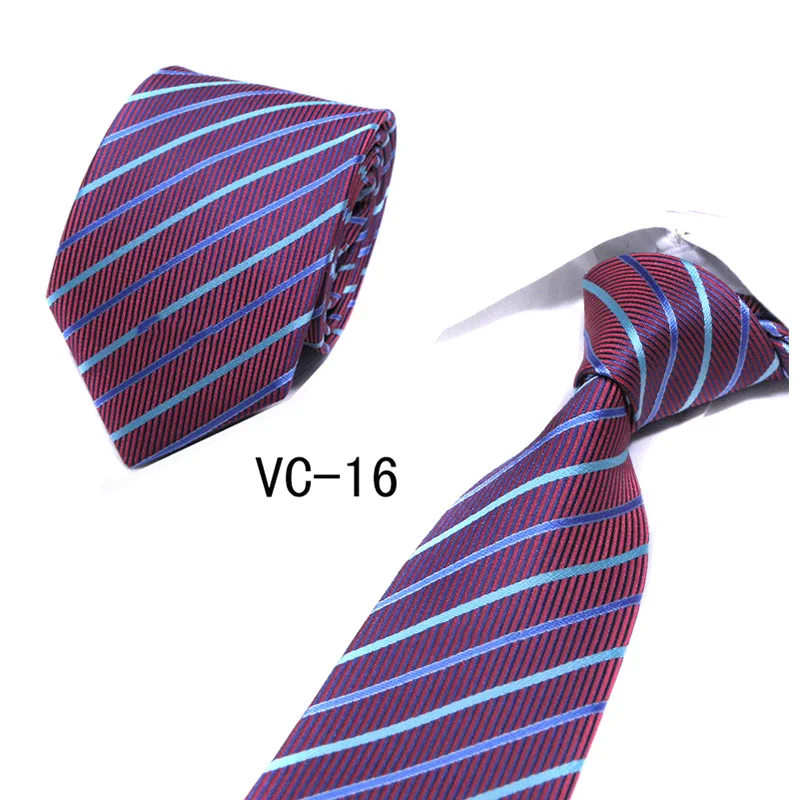 Модный Галстук Классический мужской галстук с рисунком «Шотландка» официальный деловой костюм галстуки мужские хлопковые обтягивающие тонкие галстуки Красочные галстук аксессуар для рубашек - Цвет: VC-16