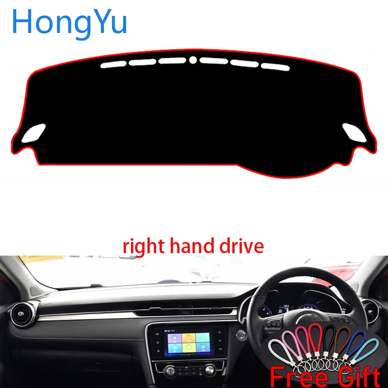 

Car Dashboard Cover Dash Mat Board Pad Carpet Dashmat Interior Mats for MG 6 MG6 EV 2017 2018 2019 Right Hand Drive Accessories