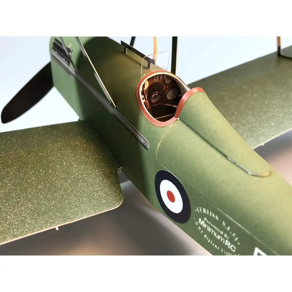 MinimumRC новое поколение S. E.5A 380 мм 360 мм размах крыльев пены весы биплан зум маленький радиоуправляемый самолет комплект открытый игрушка подарок