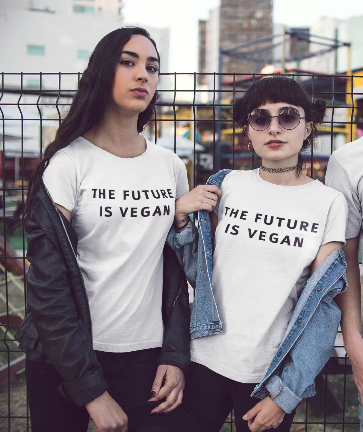 GAAJ The Future is Vegan футболка Женские топы с круглым вырезом Женская футболка с коротким рукавом Одежда женская с круглым вырезом дизайн свободный JMF11