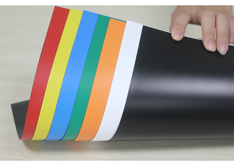 Colorful Fridge Rubber Magnets Soft Magnetic Sheet Labels Home Office School Used For Labels_06