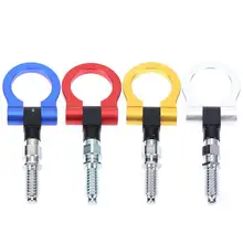 Автомобильный передний винт для бампера-на буксировочном крюке алюминиевый 16 мм буксировочный крюк передний задний гоночный буксировочный крюк стили для европейских автомобилей