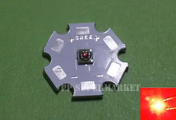 

5pcs/lot CREE XP-E XPE Red 3W LED Bead Chip 620-625nm on 20mm Star PCB