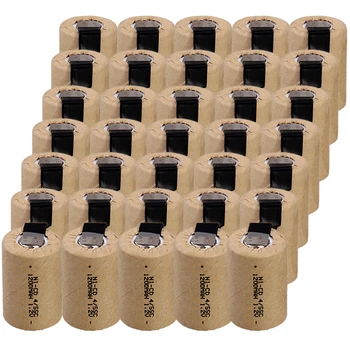 

35 pcs 4/5 SC battery 1200mah 1.2V NICD 4/5 SUBC batteries real capacity fast delivery to RUSSIA SPAIN FRANCE US for BOSCH
