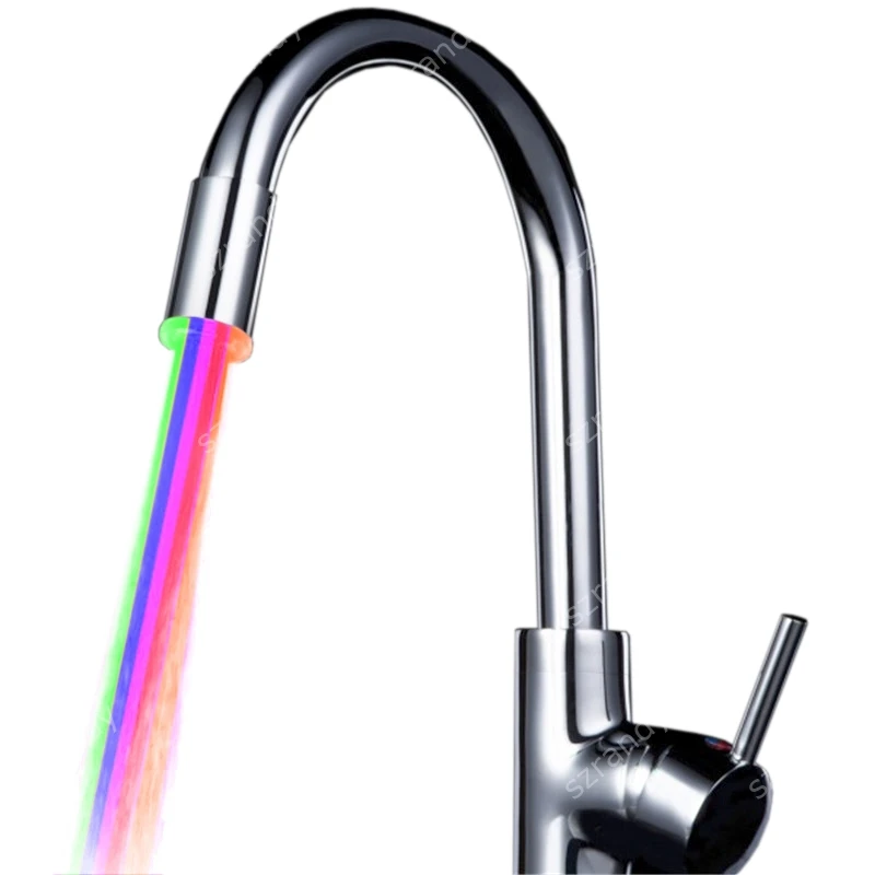 LD8002 A6 Multicolor fast flashing Type Brass Faucet LED Light with