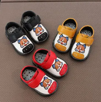 

2018 hot sale baby shoes! First Walkers Baby boy and girls Non-slip Casual baby shoes with little dog For 0-18 Month kids