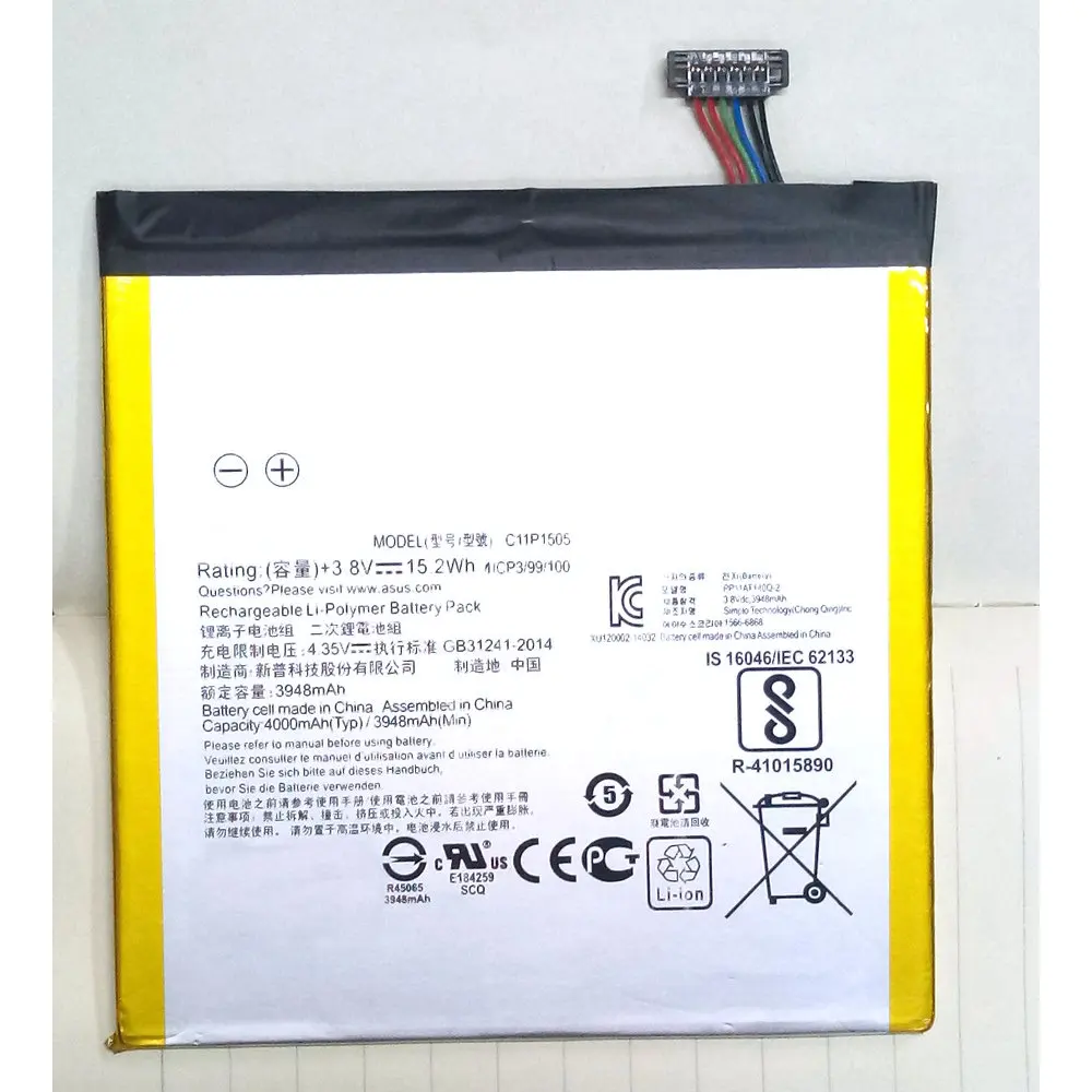 

High Quality 3900mAh C11P1505 Battery For Asus ZenPad 8.0 Z380KL P024 Z380C P022 Z380CX