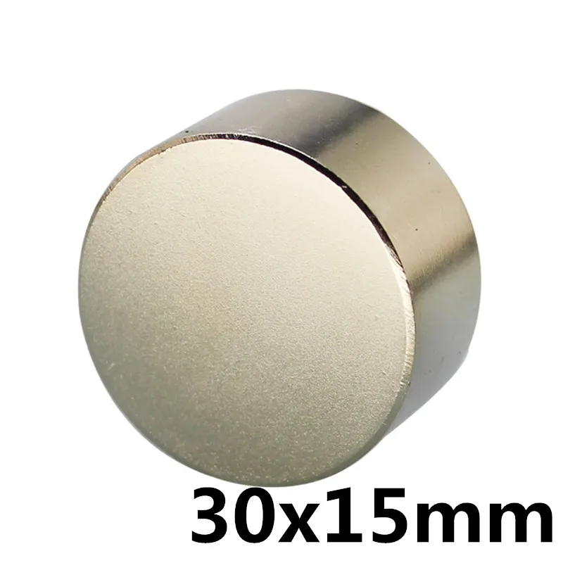 

1pcs bulk small round NdFeB disk magnet diameter 30mm x 15mm strong rare earth neodymium iron boron magnet