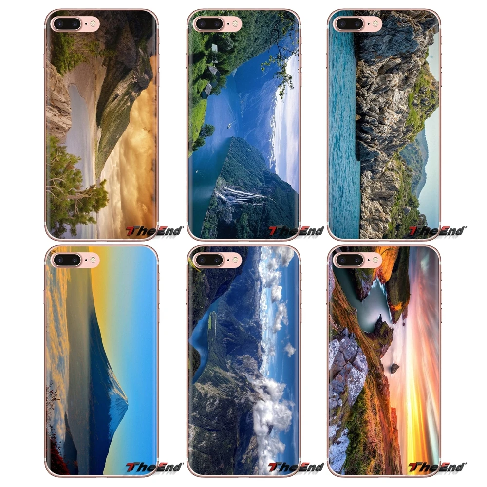 Для Xiaomi Mi3 Samsung A10 A30 A40 A50 A60 A70 Galaxy S2 Note 2 Grand Core Prime TPU чехол для кожи морские горы