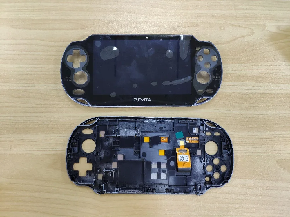 oled ЖК-дисплей черного цвета для ps vita 1000 psita psv 1000 с сенсорным экраном с рамкой