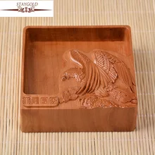 Бытовая эбенового дерева ремесло украшения пепельница высокая температура поверхности резные гостиная ремесла 12*12*4 см