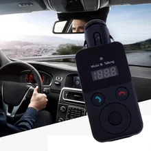 New LCD Bluetooth Car Kit MP3 FM Transmitter SD USB Charger Handsfree for iPhone