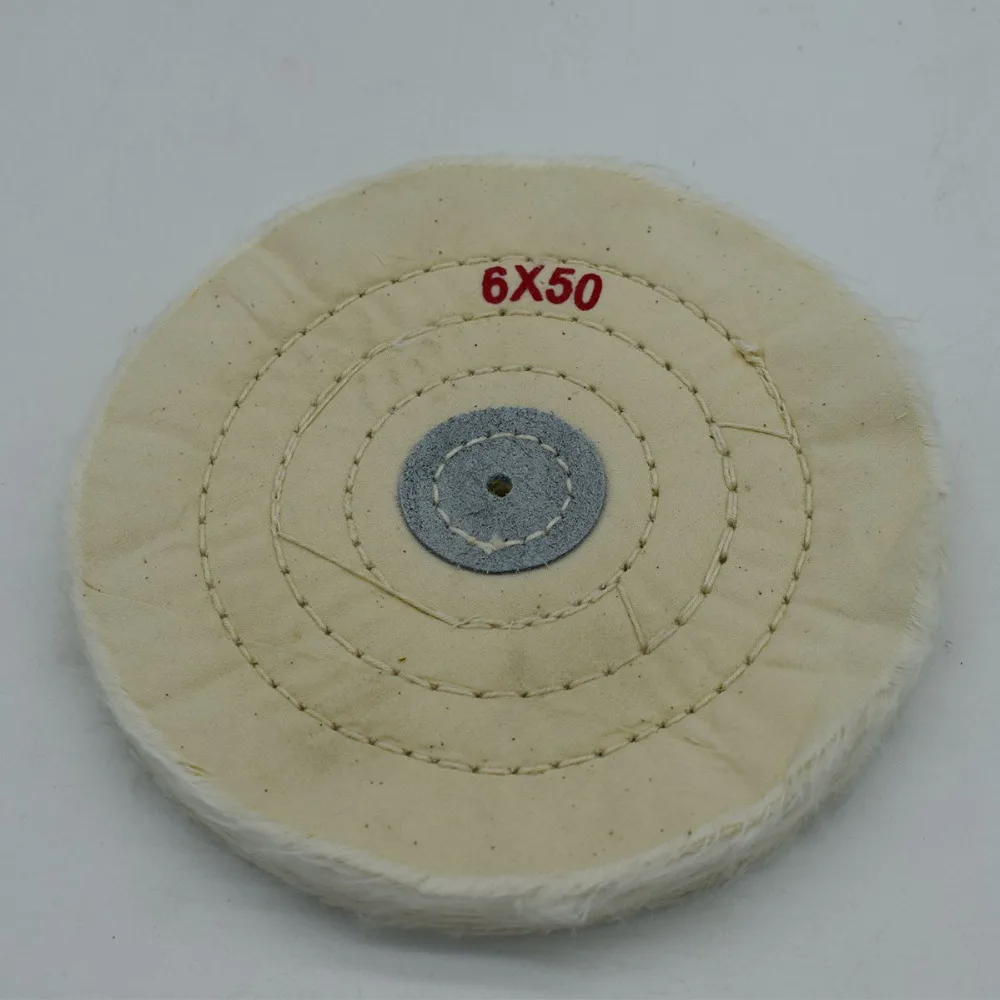 Jewelry Tools Soft White Cloth Polishing Buffing Wheel 6inchx50 Dia