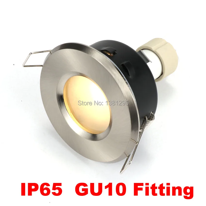 GU10 прожектор потолочный Точечный светильник рамка фитинг MR16 держатель галогенный светильник водонепроницаемый IP65 светодиодные встраиваемые светильники для ванной комнаты