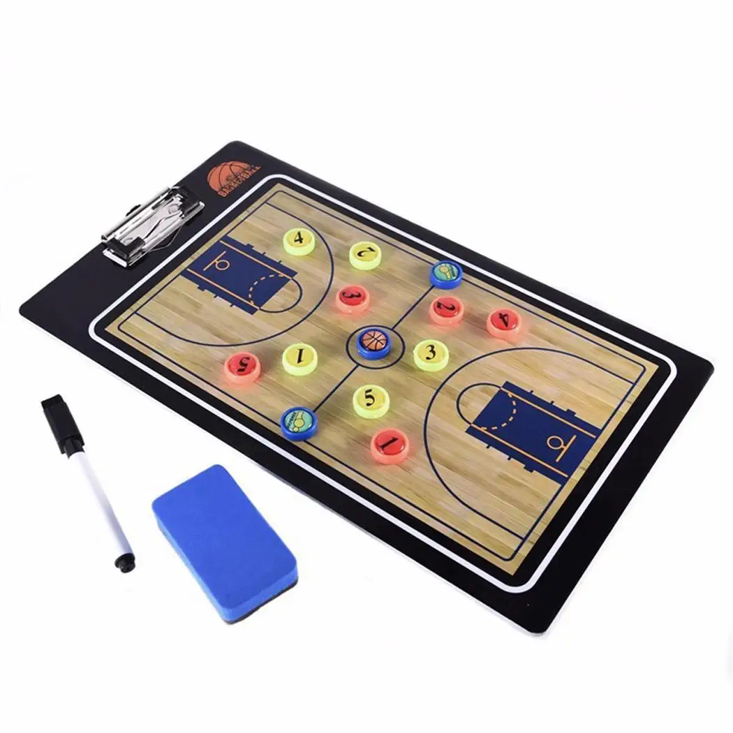 Профессиональная папка-планшет для тренера маркер на водной основе баскетбольная тактическая доска корт желтая площадь
