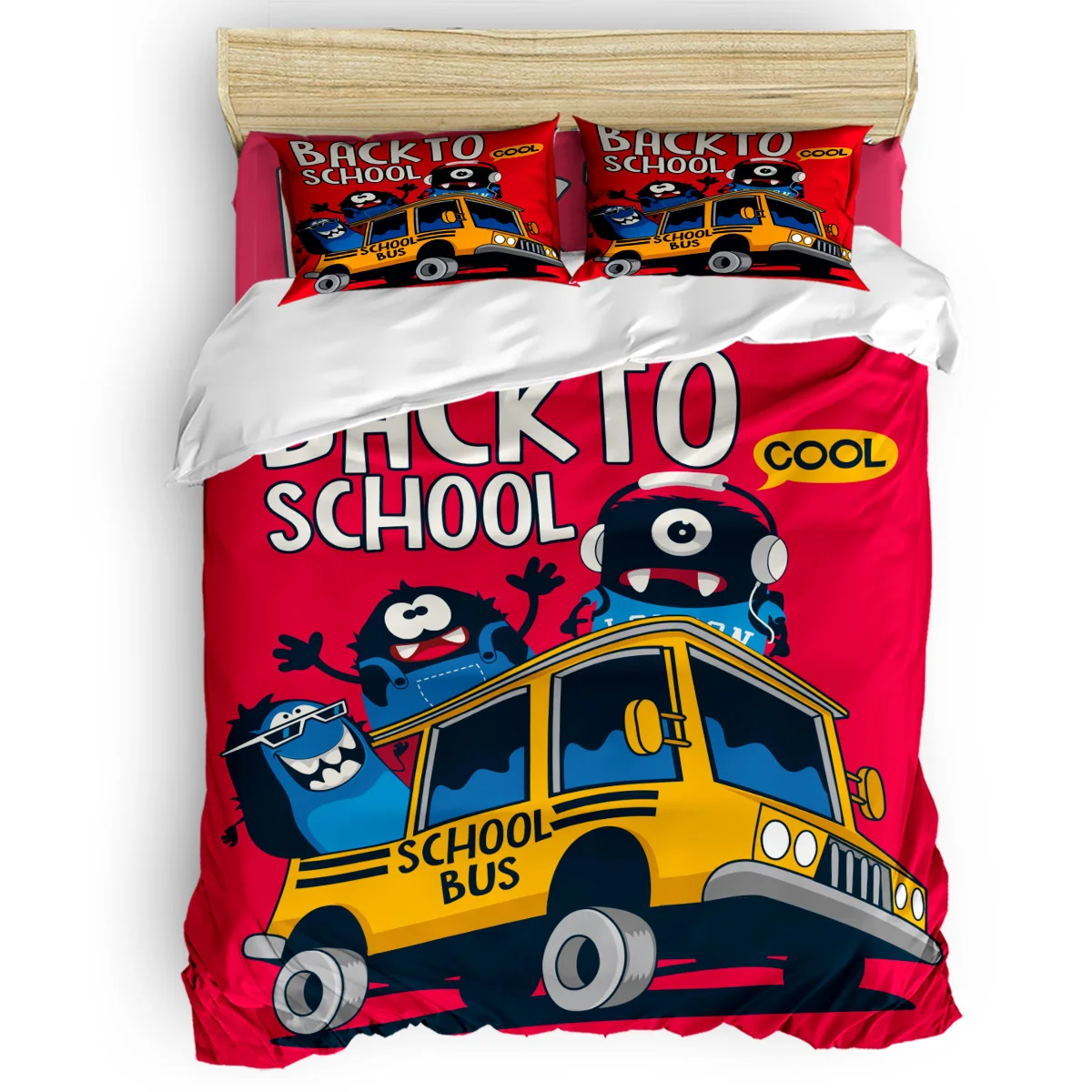 

Back to School Monster Cool 3 Pcs 4 Pcs Bedding Set Home Decor Duvet Cover Set Comforter Bedding Sets Adult Kids Free Shipping