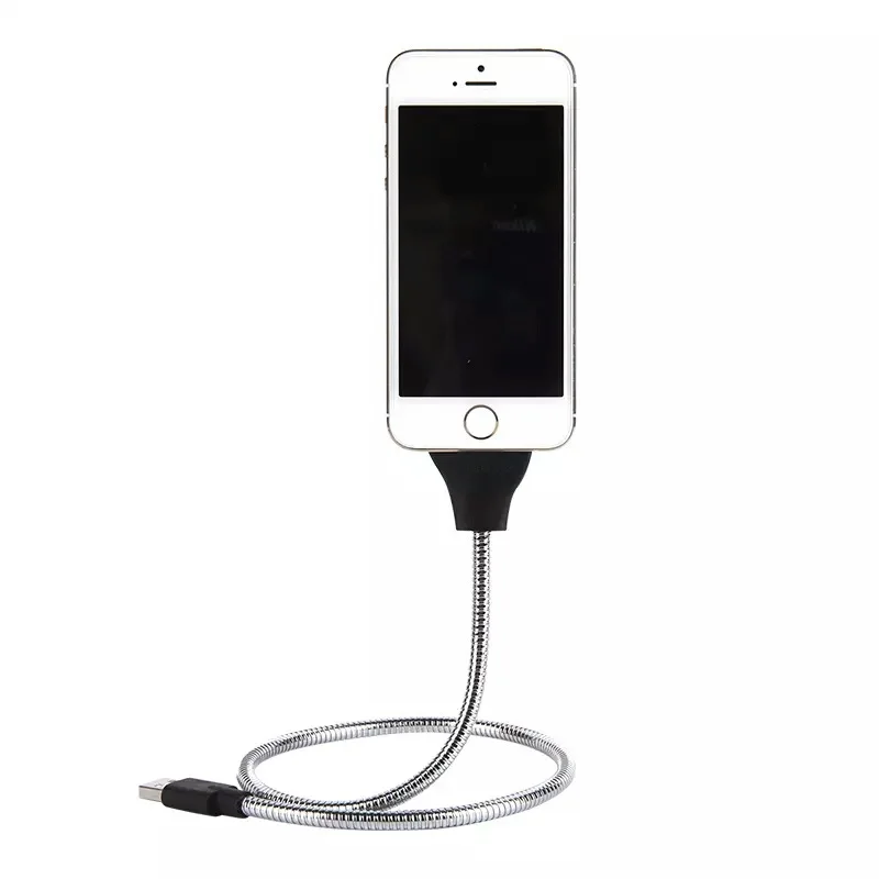 Гибкий держатель для телефона ленивый кронштейн подставка usb зарядка телефон зарядное устройство держатель iPhone samsung huawei Android стоячий кабель