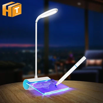 

Message Board LED Desk Lamp USB Rechargeable Touch Switch Dimmable Table Lamps Creative Night Light for gitt.
