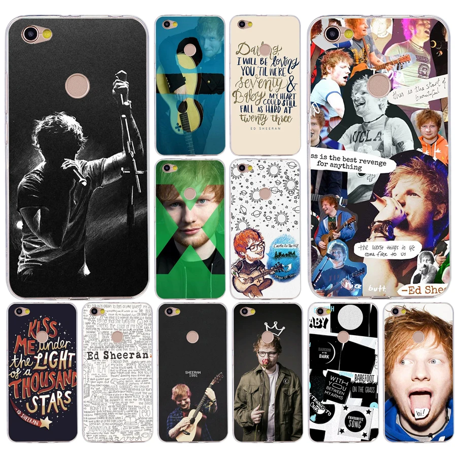 142H Singer Star Ed Sheeran Silicone Soft Tpu Cover phone Case for xiaomi redmi 4a 6a 4x note 5a pro mi a1 | Мобильные телефоны и