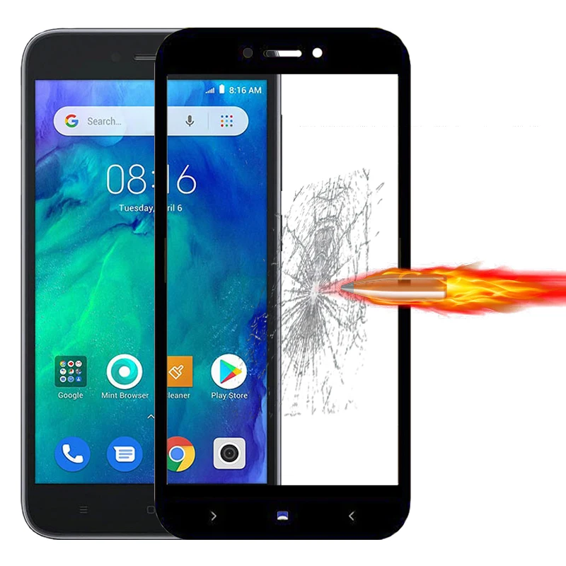 25 шт./лот полный охват Защитная пленка для экрана Xiaomi Redmi GO защитная против