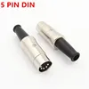 1 piece 5 pin DIN connector 5PIN/180  male plug Metal  Silver plated ► Photo 3/6