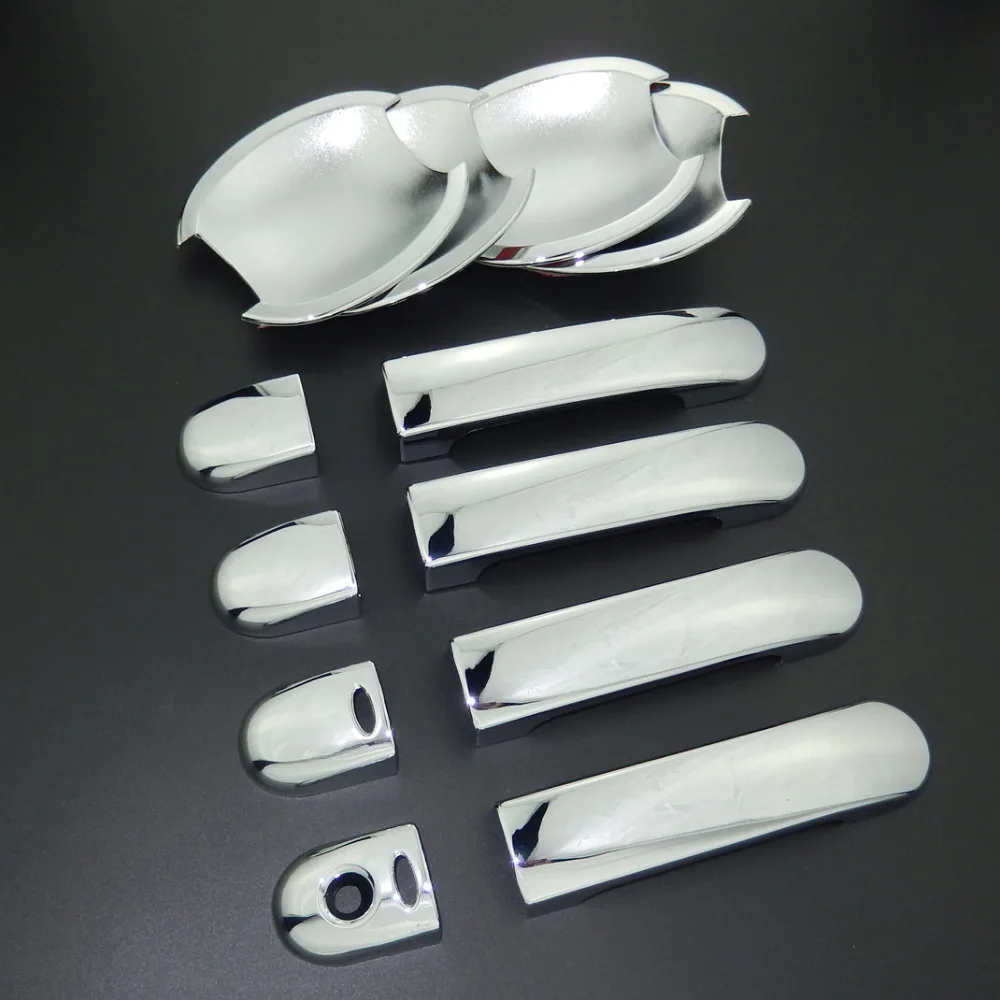 

For Nissan March / Micra K12 2003-2010 Car Styling ABS Chrome Door Handle Cover Trim & Door Bowl Cover 2004 2005 2006 2007 2008