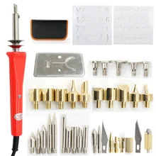 Высокое качество Прямые продажи 37 штук резьба паяльник электрическая маркировочная ручка Электрический паяльник костюм паяльная Ручка 30 Вт