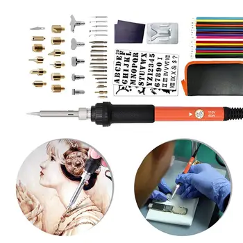 

71 Pcs Electric iron set Professional Temperature Adjustable Kit Wood Burner Soldering Iron Pen Set