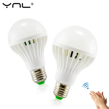 

Lampada led Lamp 220V 3W 5W 7W 9W 12W Sound sensor light E27 LED lights bombillas SMD 5730 ampoule focos Smart led Bulbs
