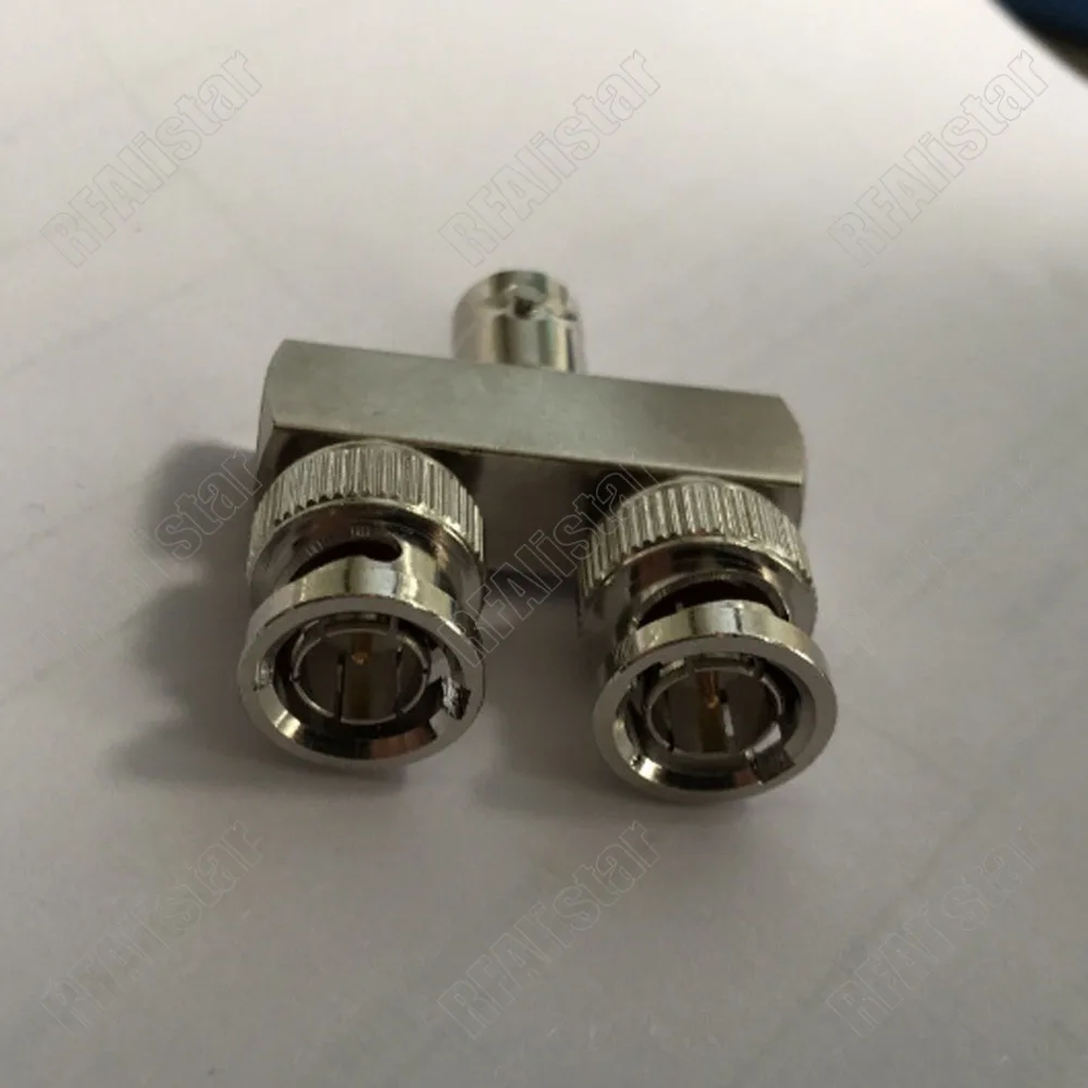 500 шт. адаптер 2x BNC штекер к гнезду &quotT&quot Тип Y зерна 75ohm латунь RF коаксиальный