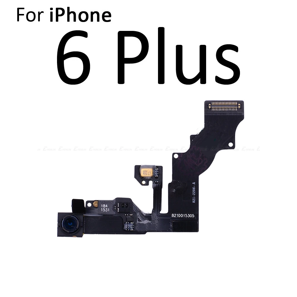 Новинка, для iPhone 4, 4S, 5, 5S, SE, 5C, 6, 6S Plus, маленькая фронтальная лицевая камера, гибкий кабель с датчиком приближения, светильник, микрофон - Цвет: For iPhone 6 Plus