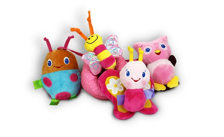 Детские игрушки розовый пчелиная кровать обмотка с музыкой Галтовочное кольцо бумага детские развивающие игрушки кроватка спираль