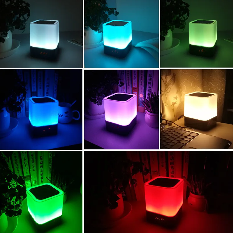 FM Radio Alarm Clock Wireless Bluetooth Speaker LED Digital Electronic Table Watch For Children Wake Up Light Nixie Night | Дом и сад