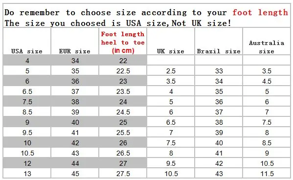 women size