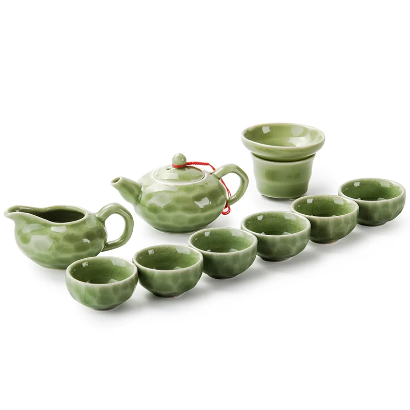 Tea Service Chinese Style Porcelain Tea Pot Teacup Saucer Portable