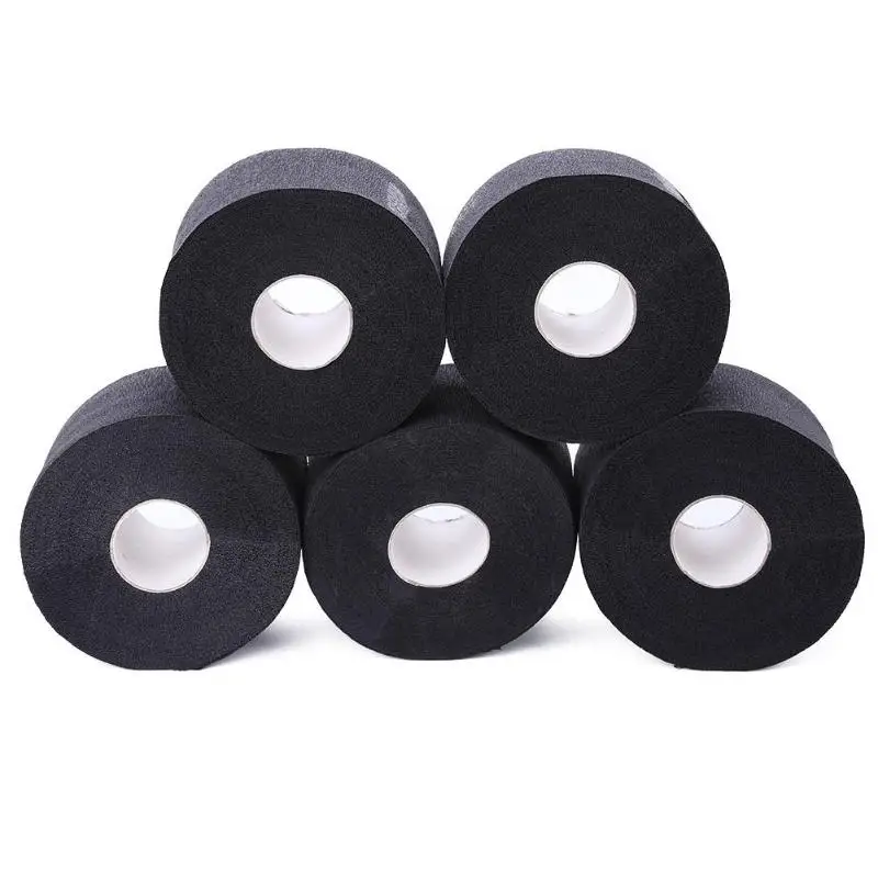 5 рулонов шеек крышка рулон бумаги Профессиональный парикмахерский инструмент черный бумага - Цвет: Черный