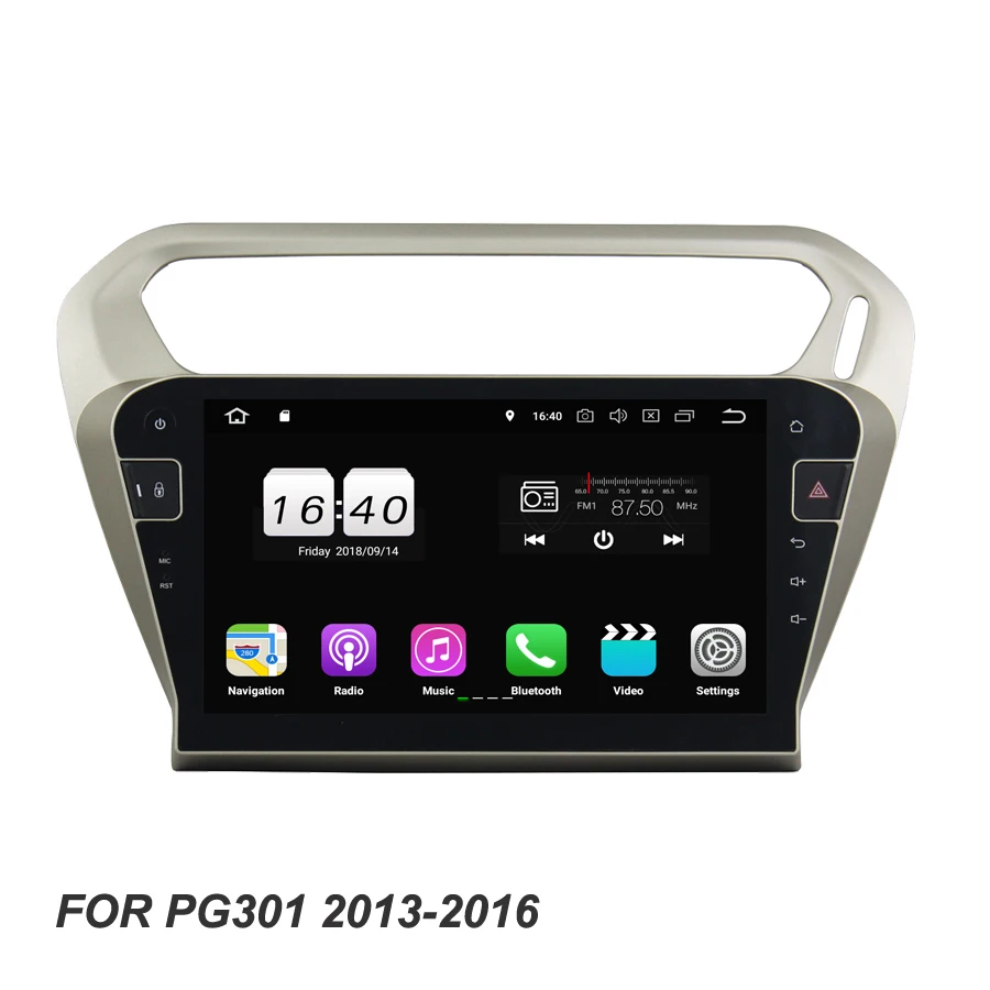 10.1&quot TDA7851 1024*600 Android 8.1 For PEUGEOT 301 2013-2016 2GB RAM Car DVD Player GPS Glonass navi car RDS Radio wifi 4G BT |