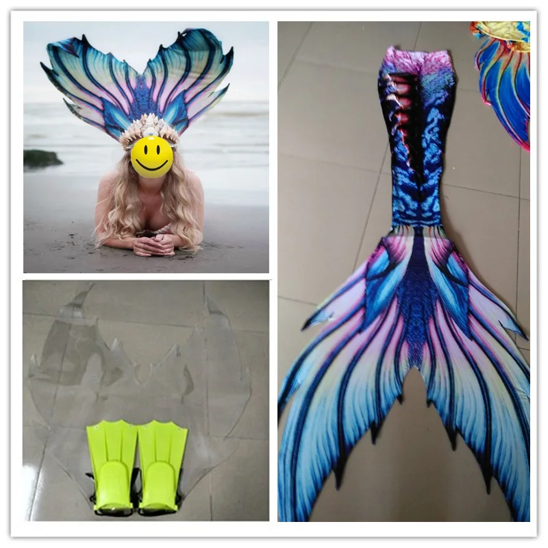 

Adult Kids Beautiful Mermaid Tail Girls Customize Swimwear Beach Vacation Mermaid Tail With Monofin Swimming Cospaly Costumes