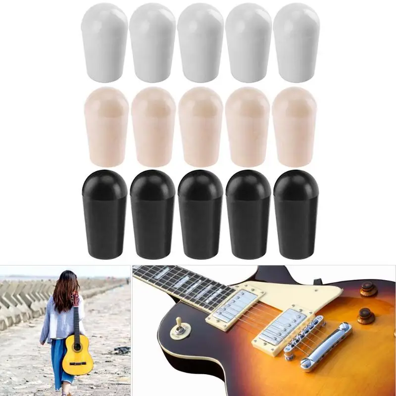 

10PCS/Set 4mm Muilty Color Plastic Guitar Toggle Switch Tip Knobs Cap Tip Buttons for LP Electric Guitar Parts Accessories Z70