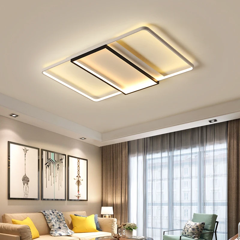

Chandelierrec Modern LED Ceiling Lights for Living Room Bedroom AC90~265V Home Lighting Ceiling Lamp Fixtures into low ceilings